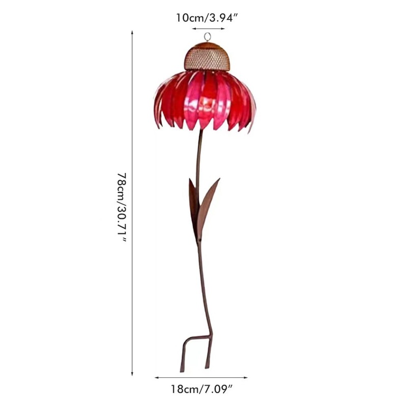 国境を越えた新製品の屋外の花は鳥器のハチドリに餌を与えます。|undefined