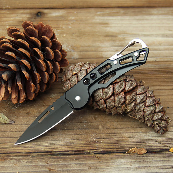 Outdoor folding knife stainless steel portable folding knife multifunctional outdoor self-defense knife portable key fruit folding knife