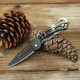 Outdoor folding knife stainless steel portable folding knife multifunctional outdoor self-defense knife portable key fruit folding knife