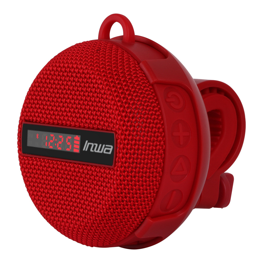 New outdoor riding Bluetooth speaker portable waterproof and dustproof outdoor quick display time display riding speaker