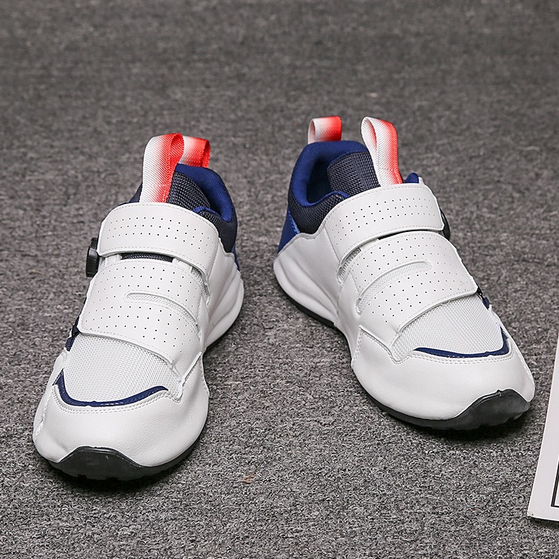 New Sports Swivel Buckle Men's Running Shoes Casual Mesh Breathable Inner Height Bag Bottom Daddy Men's Shoes Trendy
