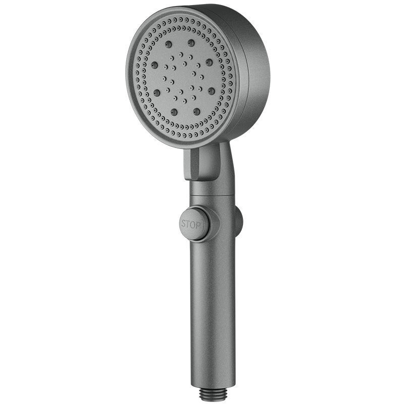Household black new large water outlet pressurized shower head wall-mounted hand-held shower kitchen bathroom universal