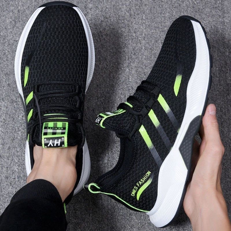 Men's shoes 2023 spring new trend men's sports mesh tide shoes breathable Korean casual shoes a generation of hair