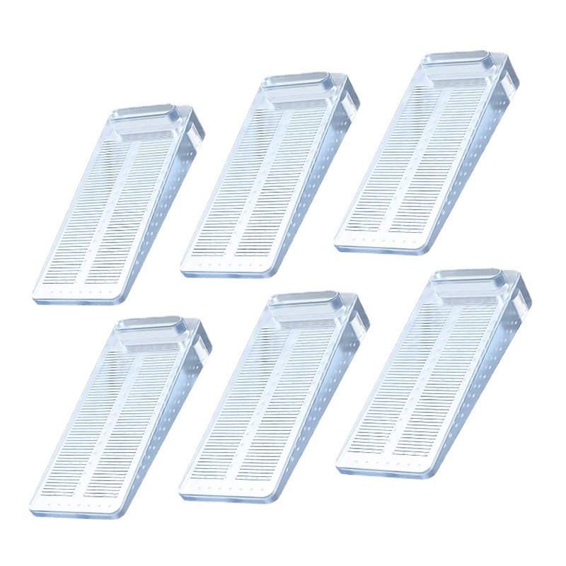 Cross-border silicone mute non-perforated stackable small door plug manufacturers wholesale anti-collision safety transparent door stop door plug