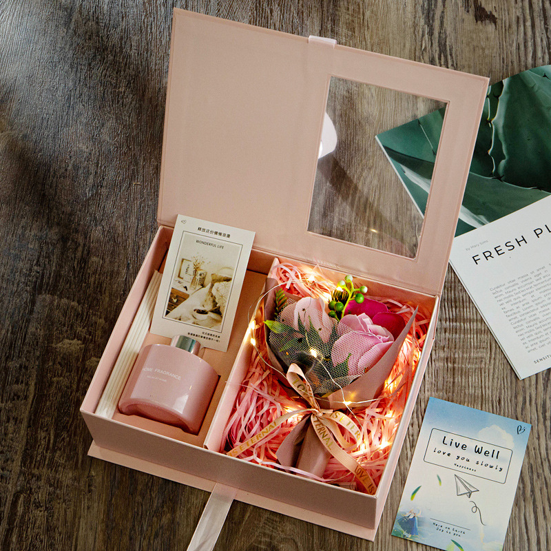 Mother's day small gift for mother-in-law with hand gift, mother, teacher, aromatherapy bouquet practical birthday gift box