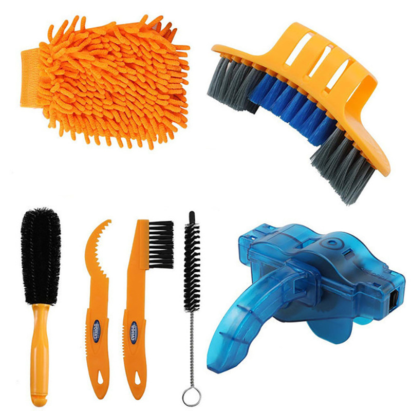 Bicycle Chain Washer Set Chain Box Cleaner Mountain Bike Accessories Maintenance Tool Cleaning Large Brush