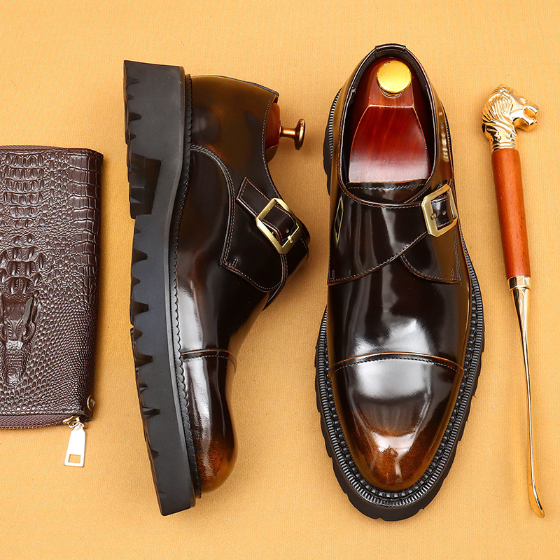 Heißer verkauf high-grade patent leder glänzend leder schuhe männer schaffell innen leder drei-joint dicken sohlen formale tragen Mengke schuhe_voghion.com