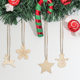 Christmas pendant home decoration supplies wood crafts creative carving wood Christmas tree hanging ornaments wholesale