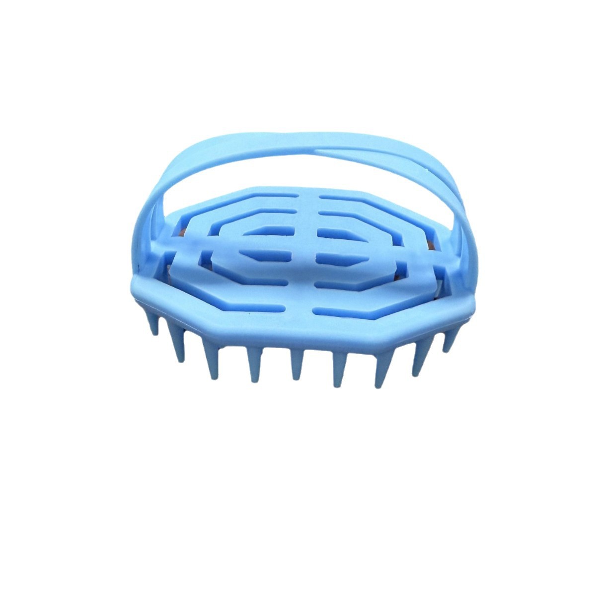 TEMU Cross-border Hair Shampoo New Style Scalp Shampoo Head Massage Brush Hair Shampoo Soft Glue Shampoo Brush