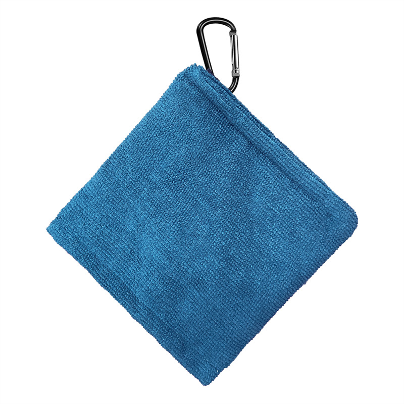 Cross-border golf cleaning towel microfiber brushed cleaning rod towel ball towel outdoor sports Wholesale