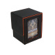 T318 Plaid-Black/Orange