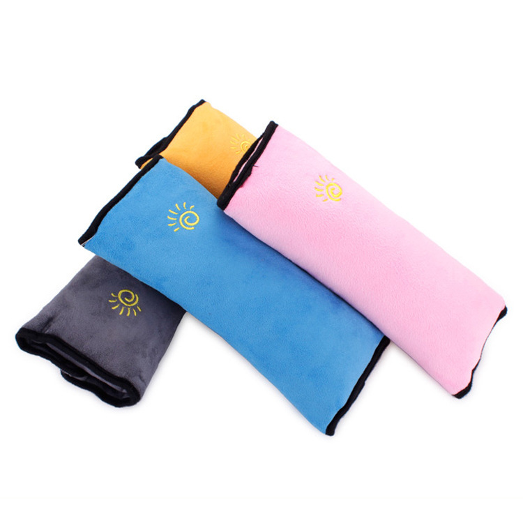 Car strap shoulder pad children's strap adjustable holder cute lengthened plush safety strap shoulder pad