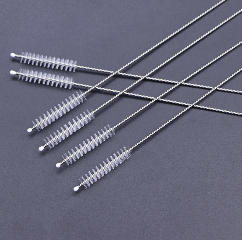 Stainless Steel Brush Bottle Straw Cleaning Brush Tubing Brush Tubing Brush Nylon Tube Brush Small Brush