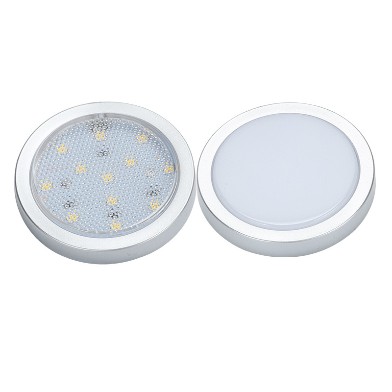 Haodijia wholesale led cabinet light round RV light foreign trade hot wardrobe wine cabinet light 12V open-mounted small downlight