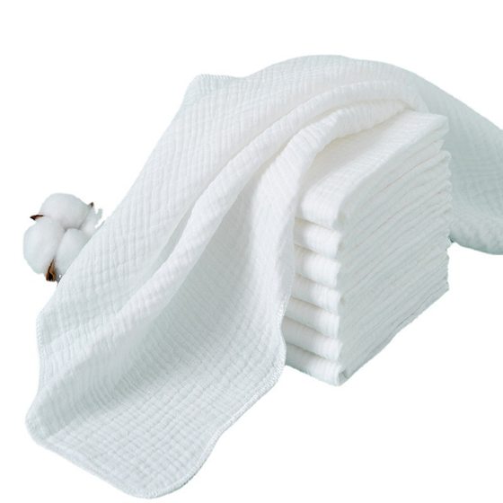 Baby Diaper Cotton Double-layer Washable Newborn Gauze Diaper Absorbent Baby Diaper Ultra-thin Breathable Urine Mustard Seed