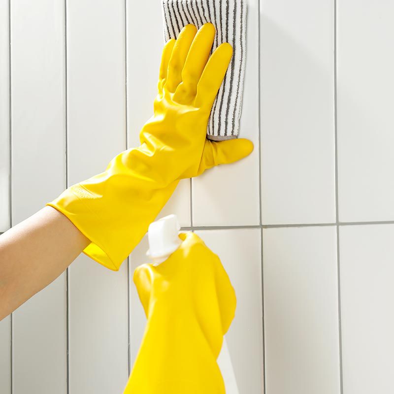Household kitchen rubber gloves women's cleaning housework dishwashing clothes thickened durable waterproof wear-resistant gloves wholesale