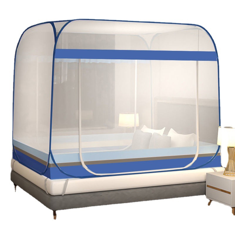 Mosquito net bracket pole set dormitory single 1.5 m bed installation-free folding yurt student single 0.9m