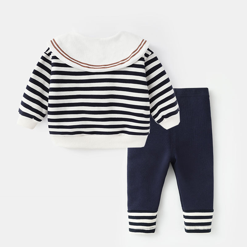 Girls' suit Baby Spring and Autumn Small Children's Sports Clothes Autumn Autumn 2021 New One-year-old Baby Girl Autumn Clothes