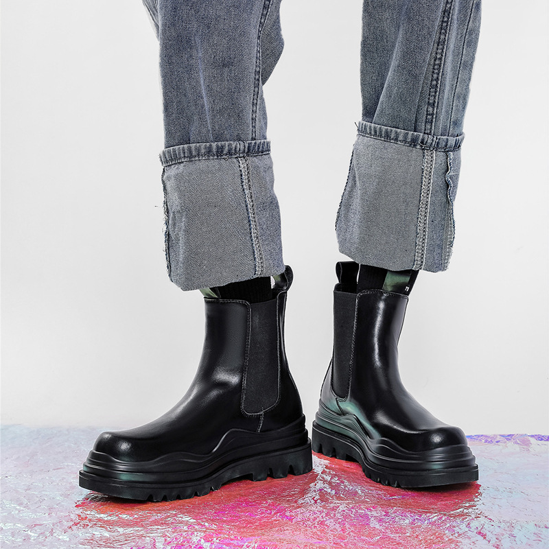 2023 autumn and winter new martin boots men's chelsea boots cigarette boots fashion men's boots a generation of hair