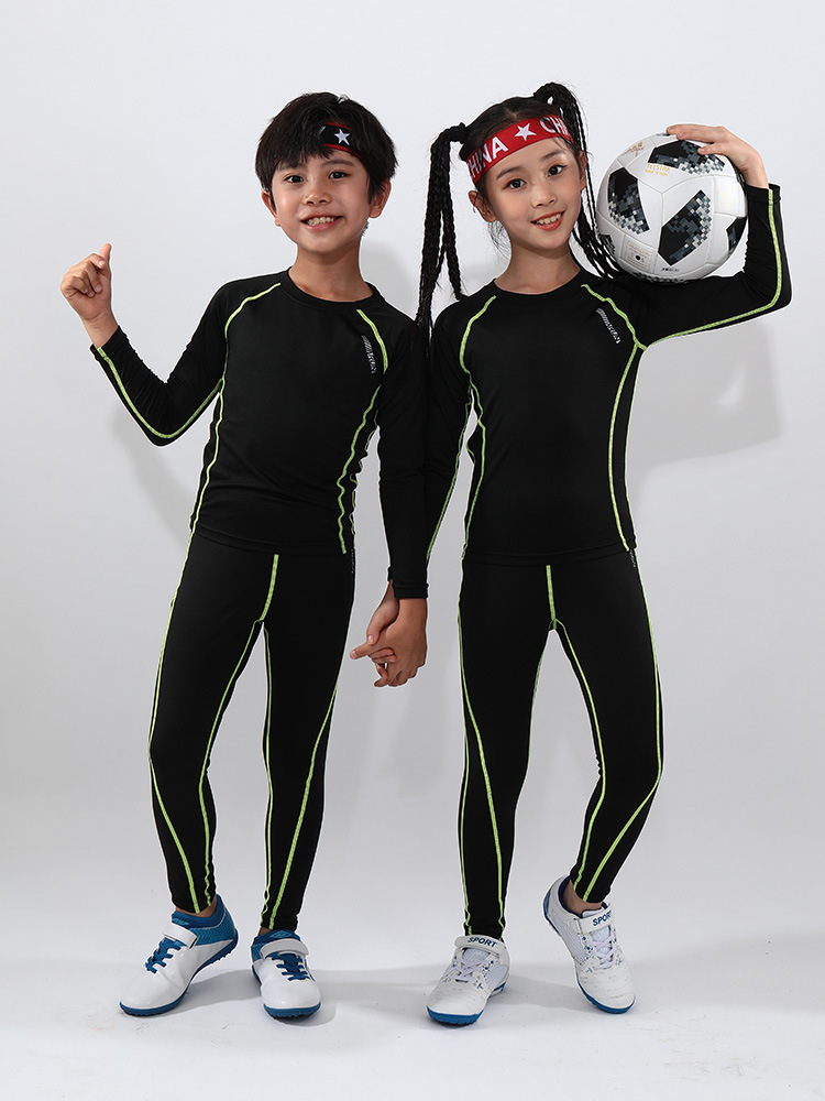 Quick Ruida children's tights quick-drying men's and women's autumn and winter basketball football bottoming shirt sports fitness clothes training suit