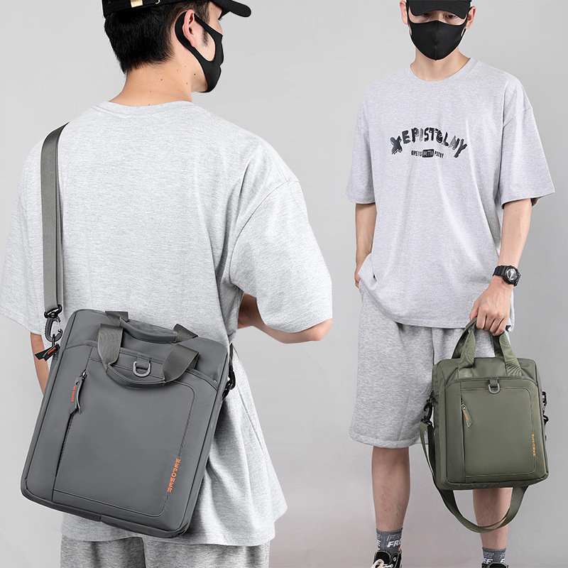 Cross-border New Men's Shoulder Bag Casual Business Portable Men's Bag Fashionable Simple Men's Crossbody Bag Official Document Computer Bag