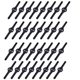 Plastic lawn mower blade garden electric lawn mower long blade lawn Lithium electric lawn mower weeder accessories