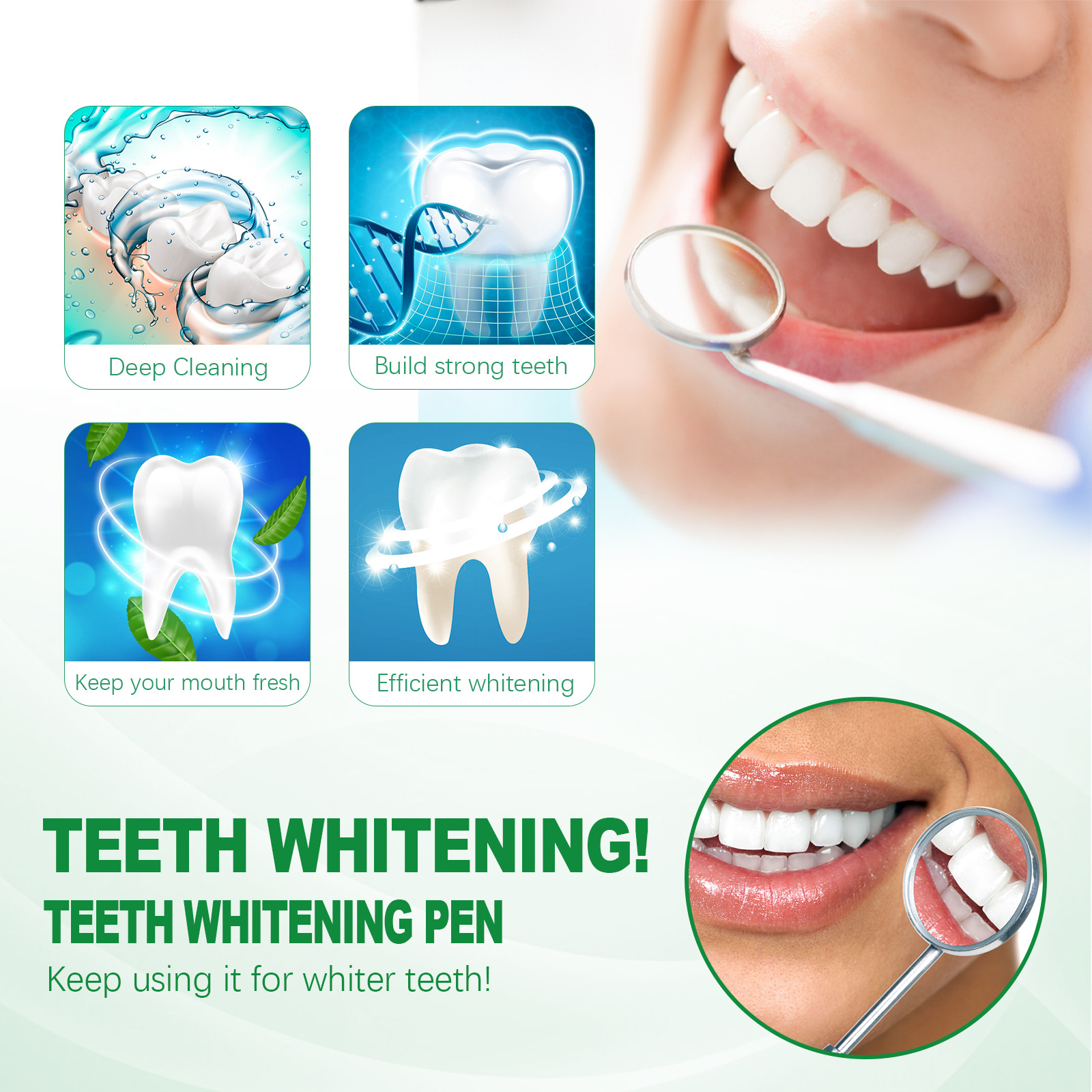 EELHOE Beauty Tooth Pen Dirt Removal in Oral Cavity Cleaning Removal Yellow Teeth Smoke Teeth Stain Removal Brightening Whitening Teeth Care