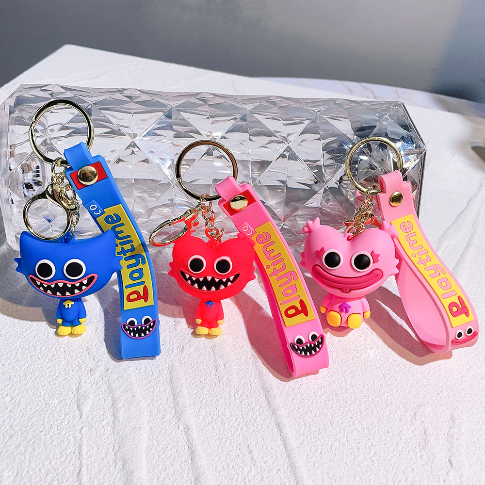 Cross-border sausage strange doll Bobby game time cartoon personality cute couple keychain bag pendant wholesale