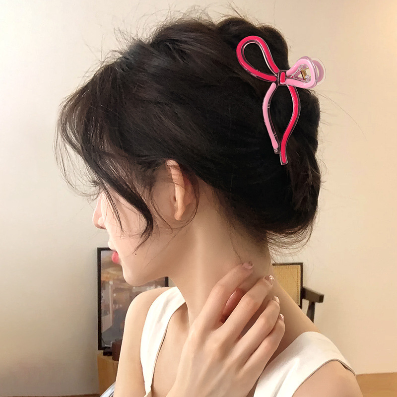 Jelly Shark Clip Damen 2024 Neue High-End Sense Grab Clip Back Head Tie Haargreifer Kopfbedeckung Clip Große Haarnadel_voghion.com