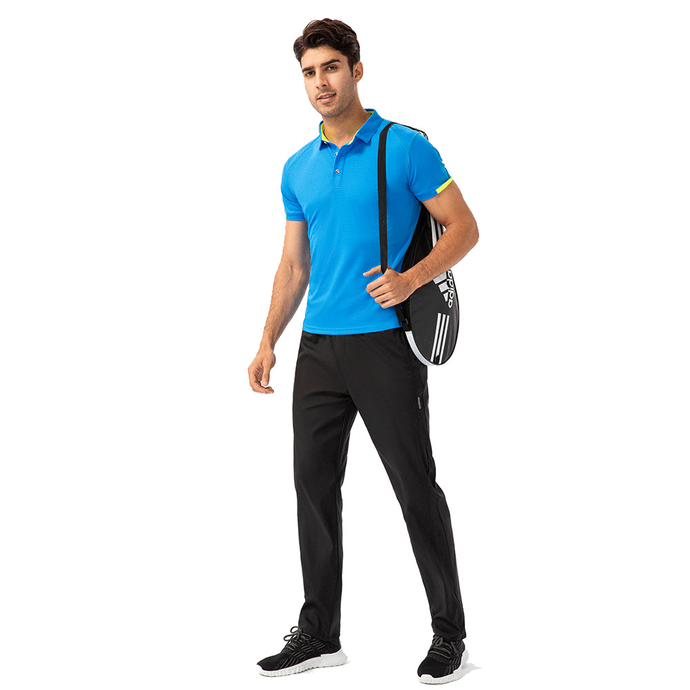 Summer Men's Polo Shirt Sports Short-sleeved Loose Breathable Casual Quick-drying Fitness Running Training T-shirt D15012