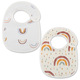 G12 color rainbow two gauze waterproof bib