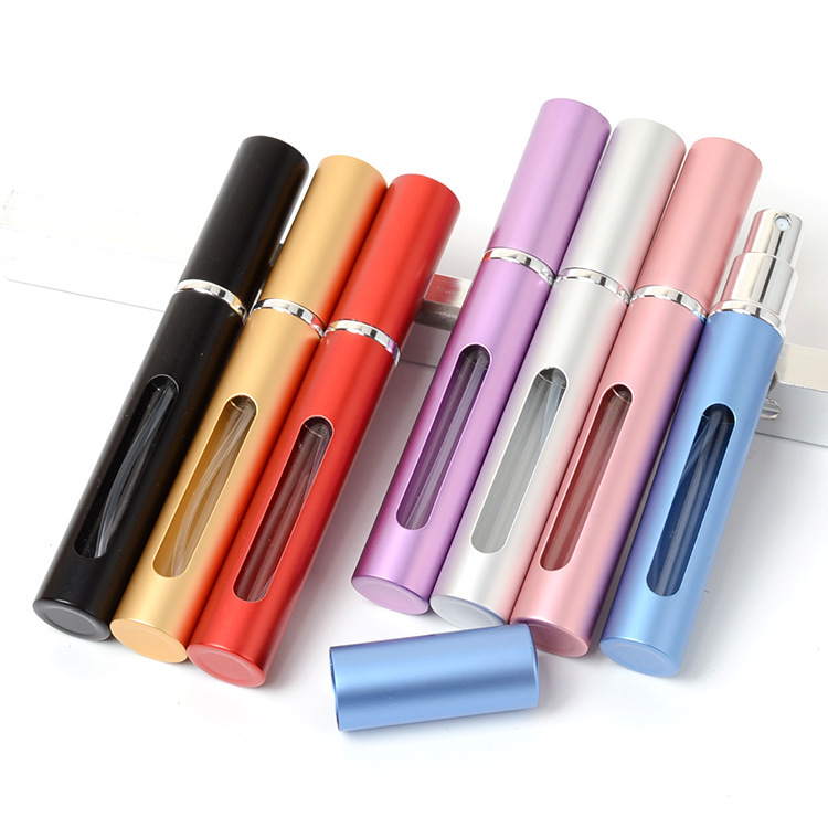 5ml glass perfume bottle cosmetic packaging spray empty bottle aluminum window spray bottle portable perfume bottle