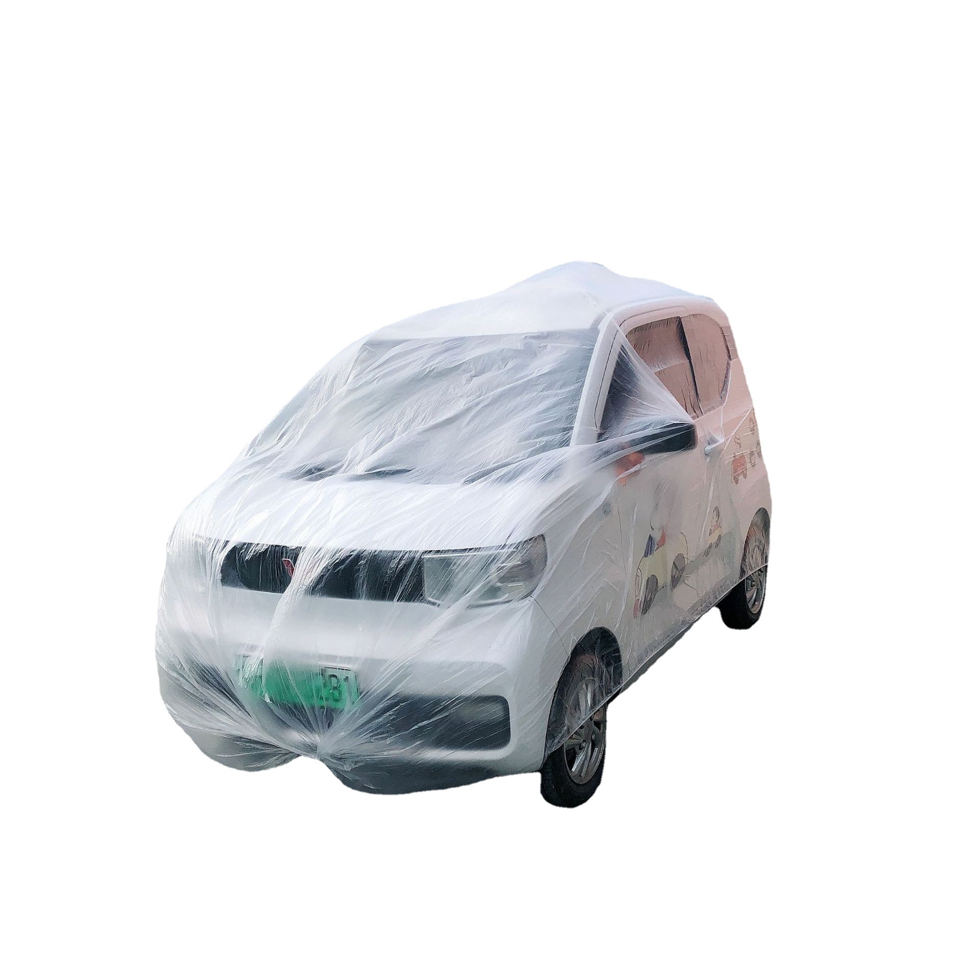 Disposable car cover dust cover sun-proof sun-proof rain-proof plastic transparent car cover universal simple spray paint car cover