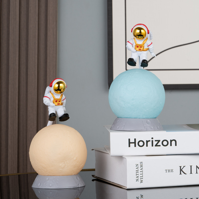 New Product Floating Astronaut Ornament Moon Lamp Ornament Moon Night Light Mid-Autumn Birthday Gift Factory Direct Supply