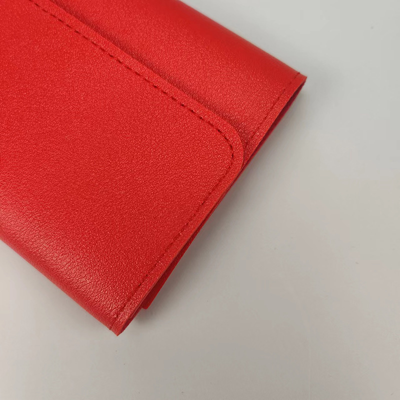 Simple Short Women's Wallet Student Ticket Clip Multi-function Card Bag Change 30% Fold Ultra-thin Gloss Wallet_voghion.com