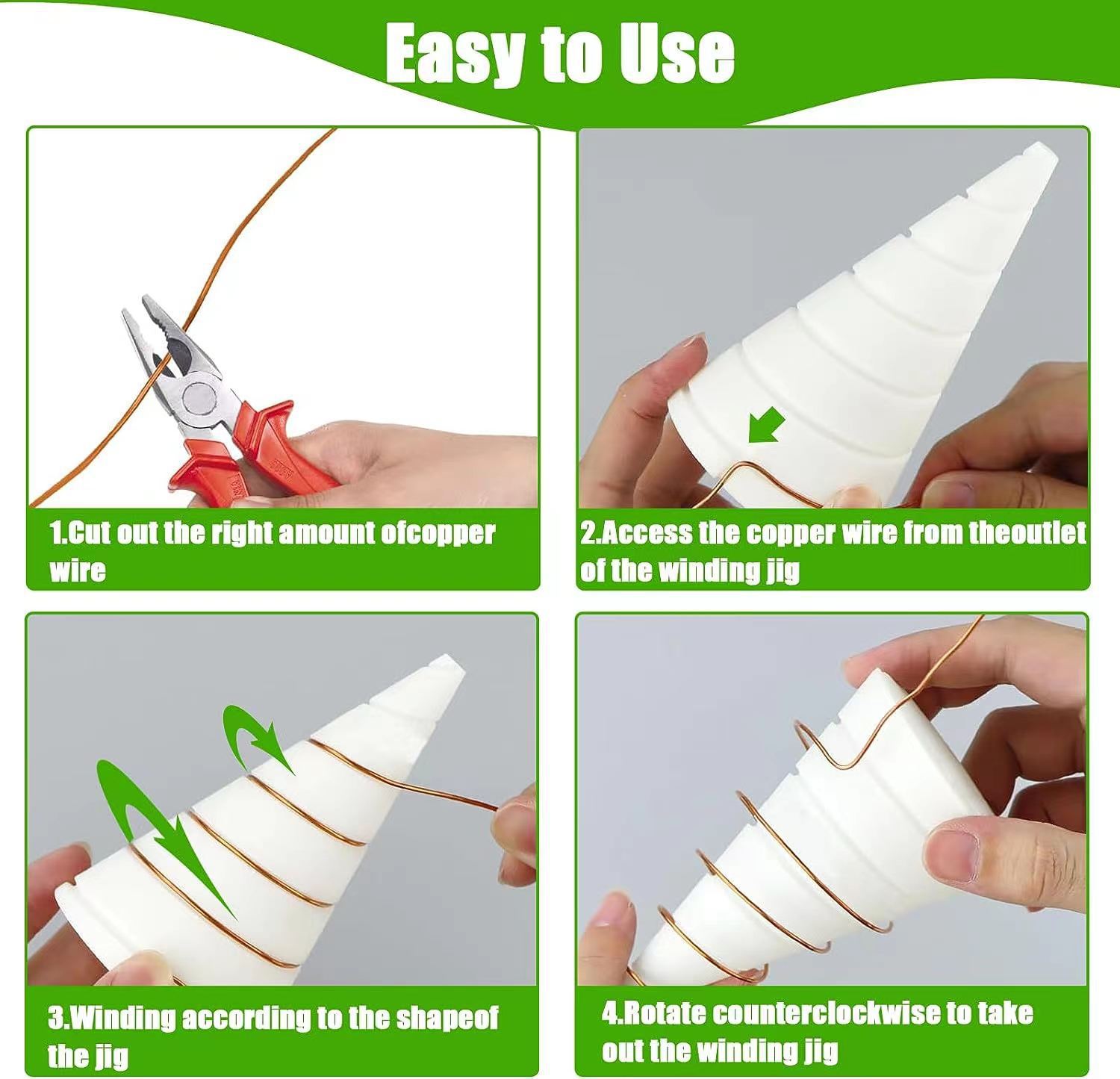 Cross-border new Gardening Copper Wire Antenna Jig Gardening Copper Wire winding coil fixture