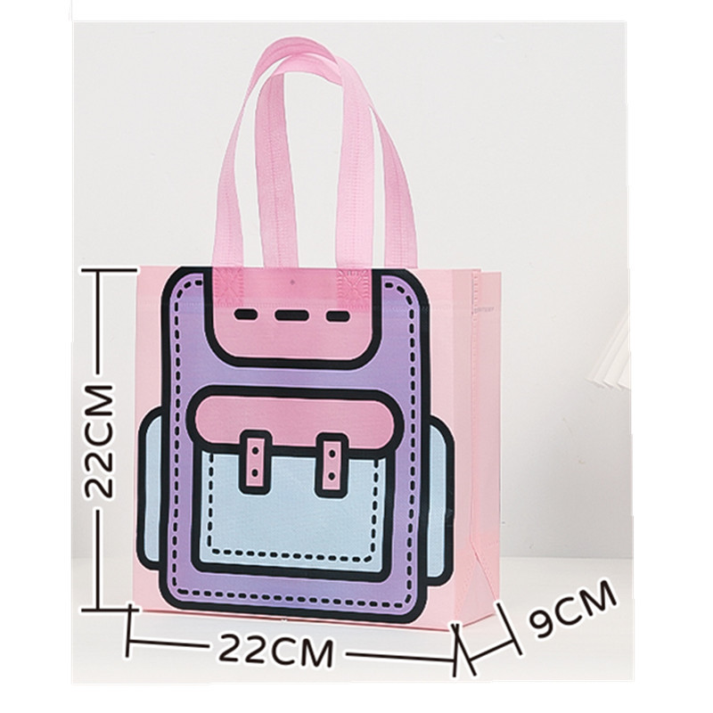 In stock portable non-woven bag three-dimensional snack bag kindergarten Mid-Autumn Festival Children's Day cartoon cute gift bag