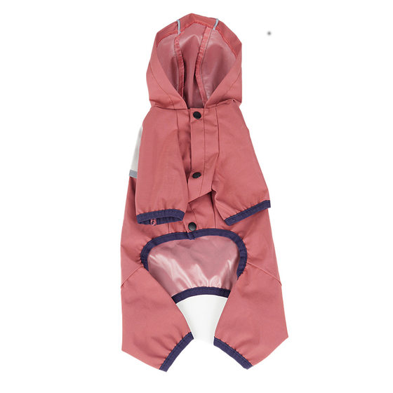 PSM pet dog dog clothing rainproof breathable portable reflective printing four-legged raincoat cat and dog supplies spot wholesale