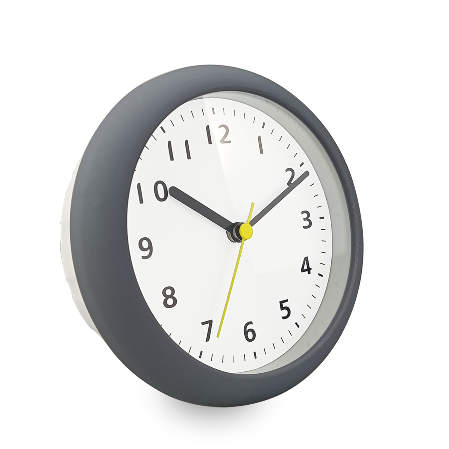 Amazon Cross-border 6-inch Simple Modern Bathroom Punch-free Suction Cup Wall Clock Kitchen Waterproof Anti-fog Mute Clock