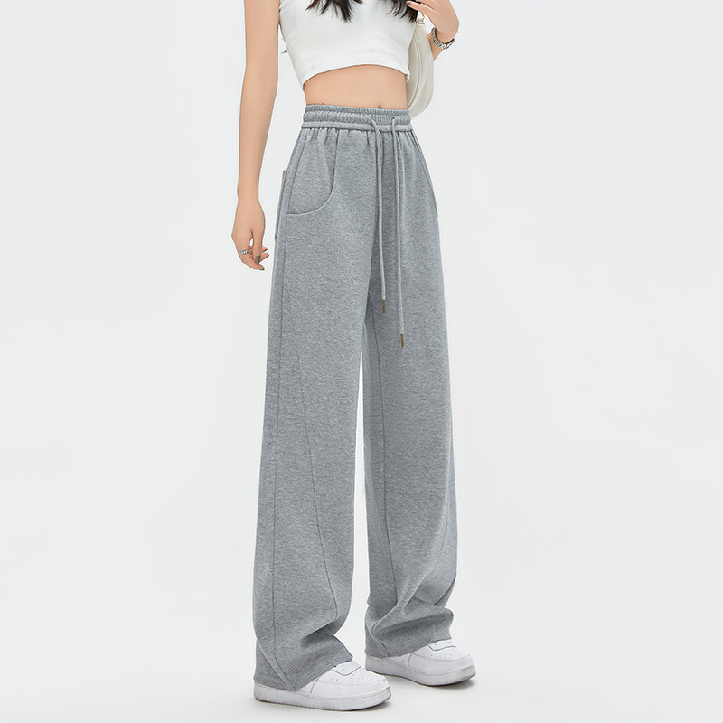 Sports sweatpants women's 2024 New High waist banana pants autumn cotton loose casual pants small wide leg pants