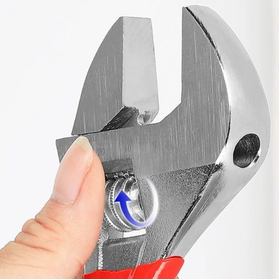 Hardware tools wholesale adjustable wrench European-style dip plastic multifunctional bathroom industrial grade universal open-end wrench
