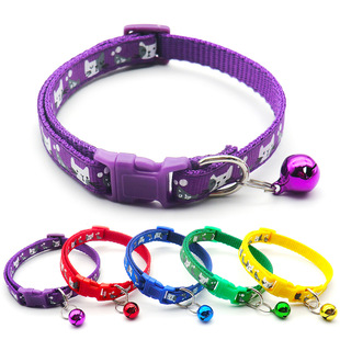 Cat Dog Collar Anti-lost Possible Bell Adjustable Necklace Jewelry Neck Collar Neck Pet Supplies