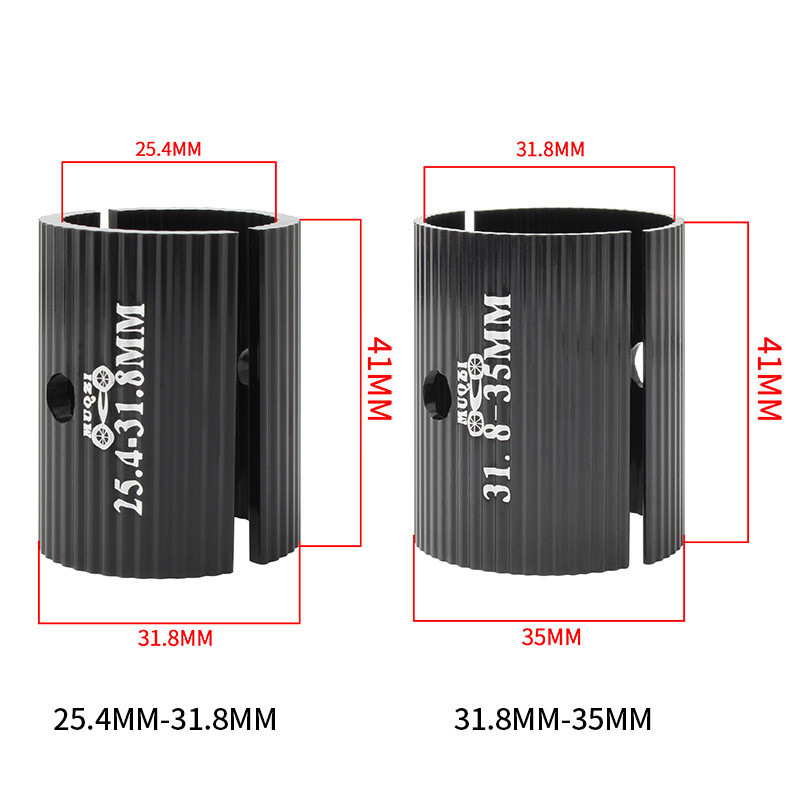Muqzi アルミ合金自転車ハンドルバー変換ピース 25.4 に 31.8 ミリメートル / 31.8 に 35 ミリメートルライズパッドアウトドアスポーツに適した|undefined