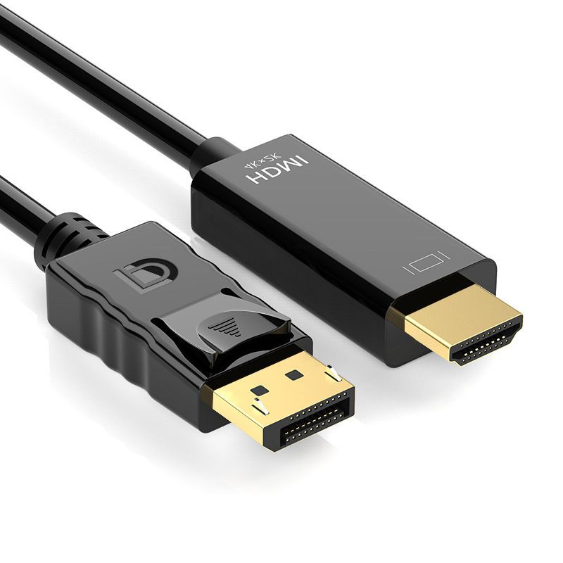 Wholesale dp to hdmi cable host connection Computer TV projector 4K HD adapter cable large DP to HDMI