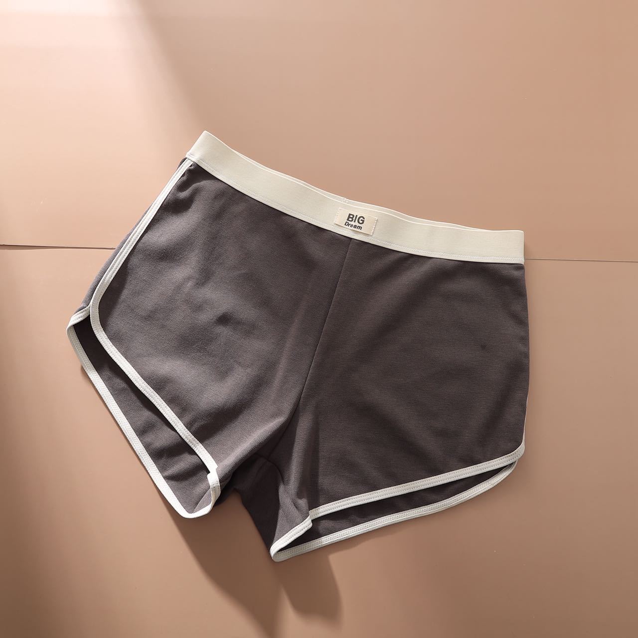 C501 Earth Color Simple Premium Leggings BIG DREAM Anti-Dusk Safety Pants Cotton Skin-Friendly Boxers