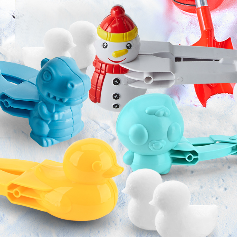 Children's snowball clip toy snow clip little duck clip snowball artifact snowman playing snow tools snowball fight wholesale
