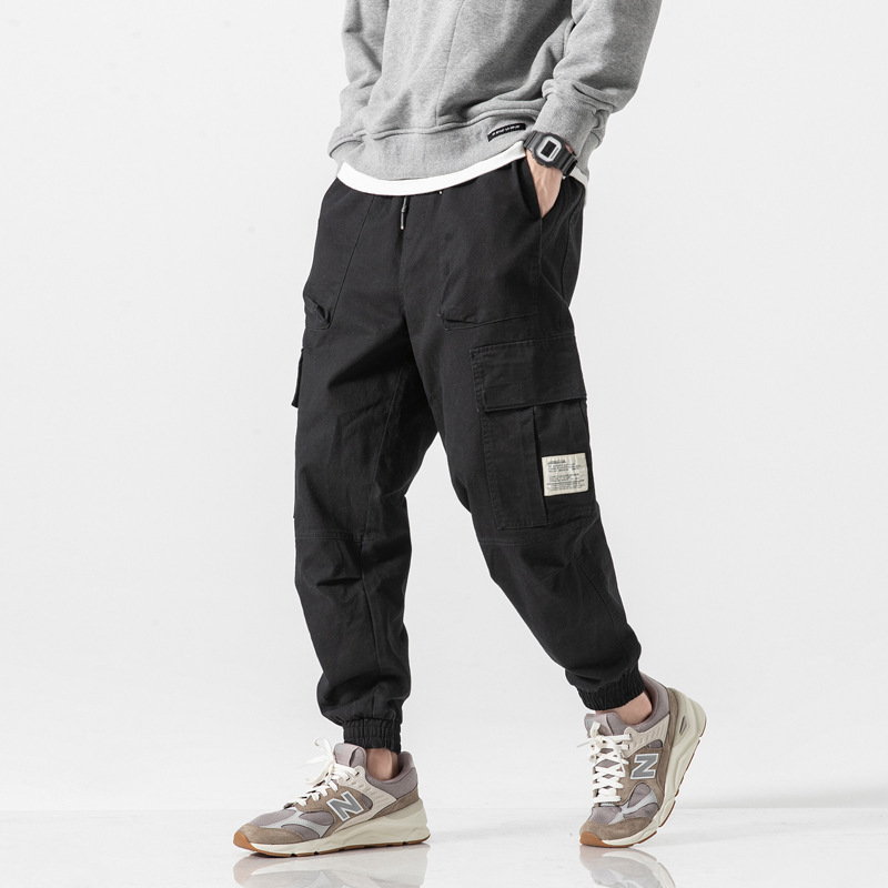 American Style Retro Crock Pants Men's Spring and Autumn Trendy Brand All-match Foot Pants Casual Pants Men's Trendy Neck-up Foot Pants Men's