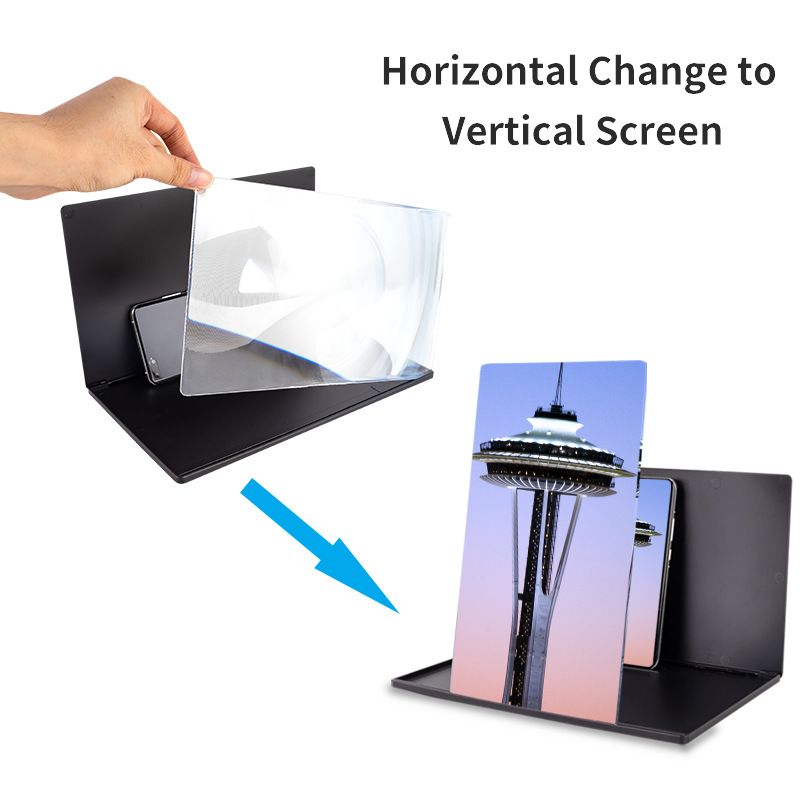 F31 Mobile Phone Screen Amplifier Multi-function Magnifier Desktop Bracket Horizontal and Vertical Screen Super Clear Screen Anti-blue Cross-border