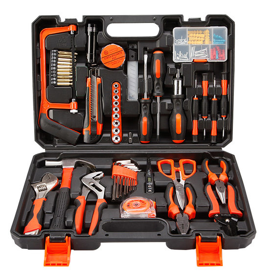 Hardware tools suit combination set household manual woodworking toolbox power tools gift repair wholesale