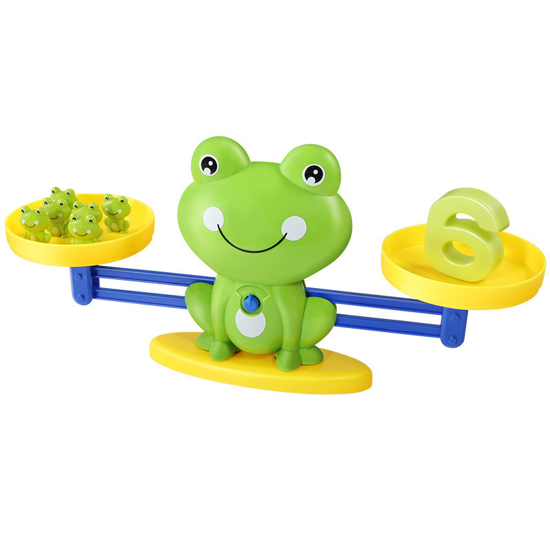 Frog Digital Balance Toy Children's Early Education Addition and Subtraction Enlightenment Mathematics Word Method Kindergarten Teaching Aware Puzzle Monkey
